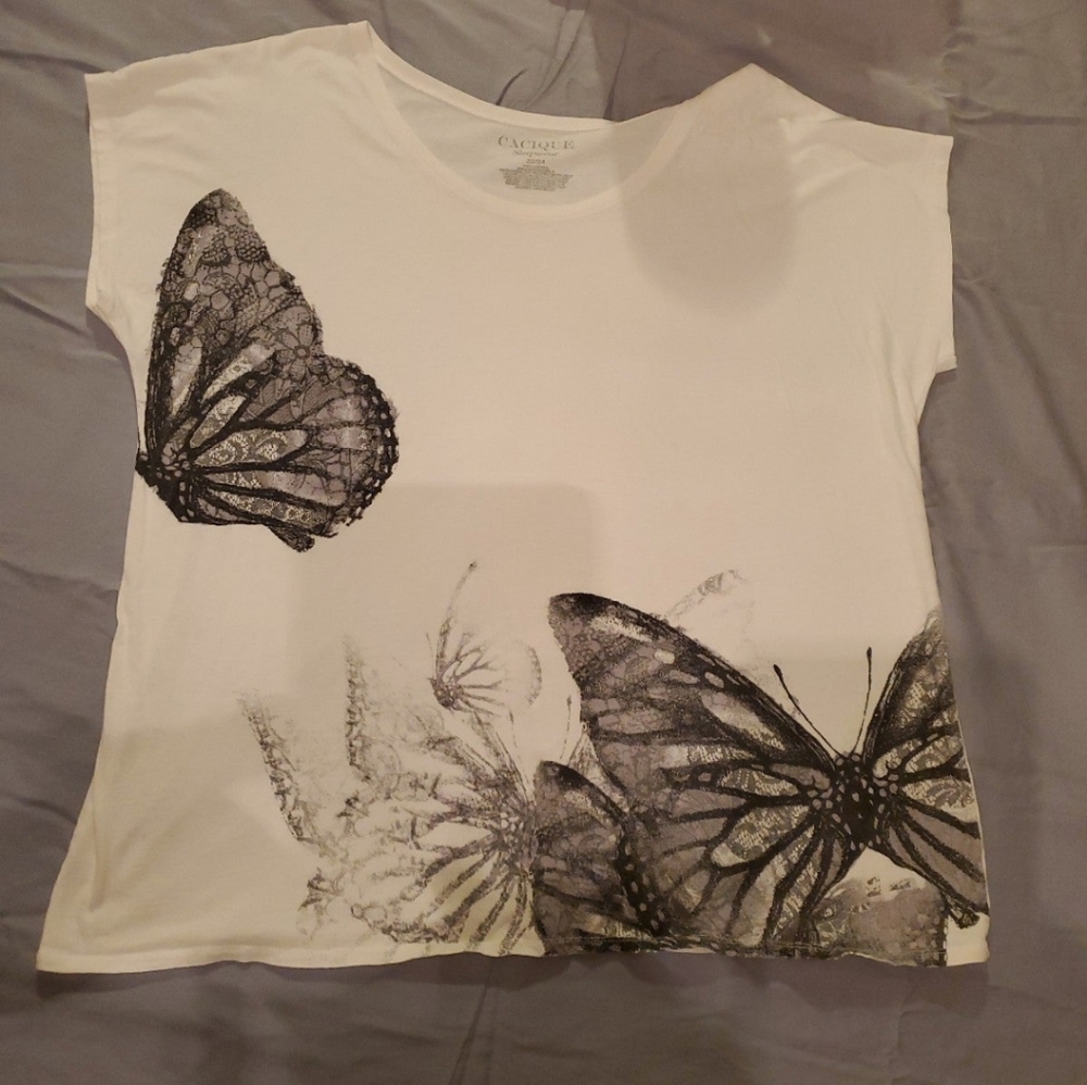 Cacique by Lane Bryant (size: 22/24) Butterfly Sleepwear